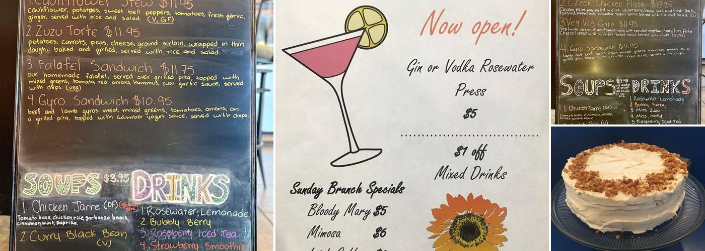 ZuZu Cafe Menu