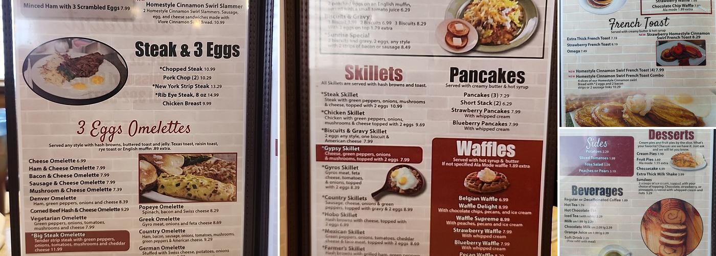 Silver Dollar Menu