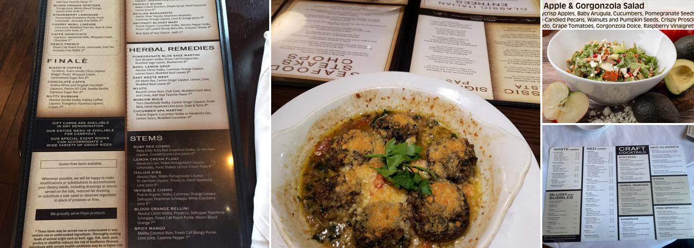 Biaggi's Ristorante Italiano Menu