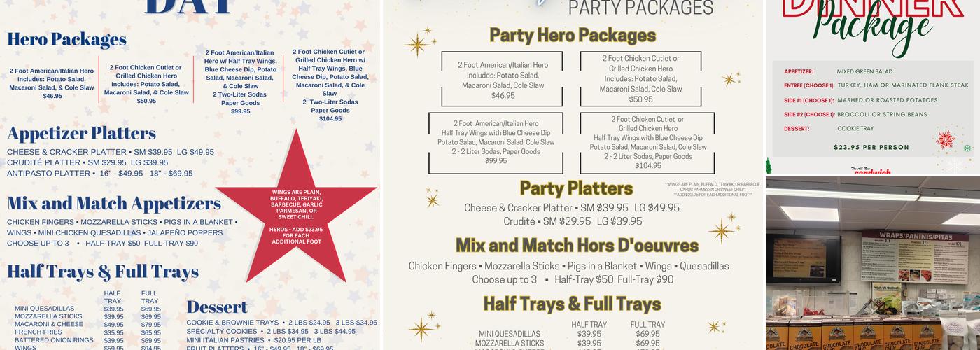 Sandwich Express Menu