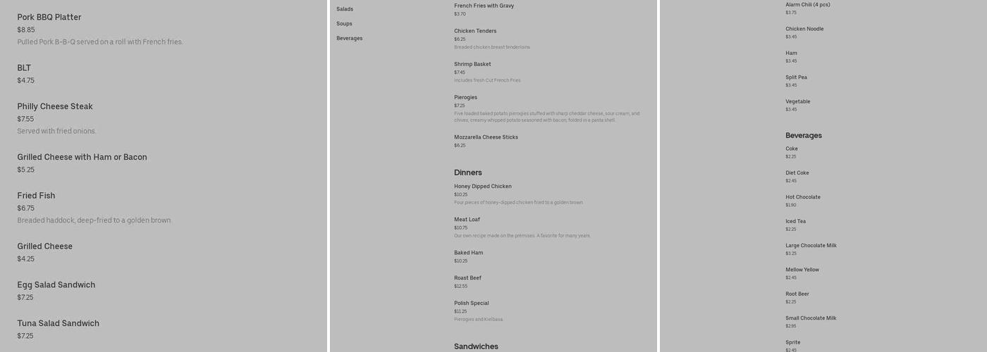 Laskaris Restaurant Menu