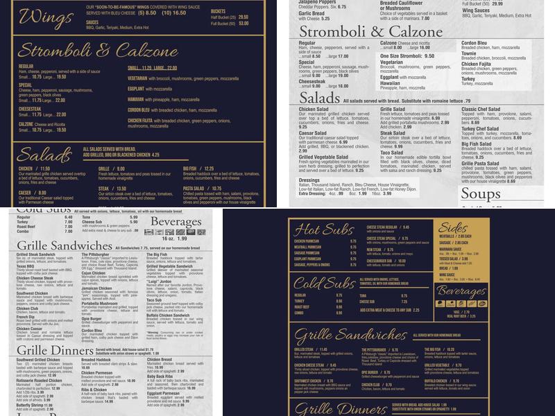 Downtown OIP & Grille Menu