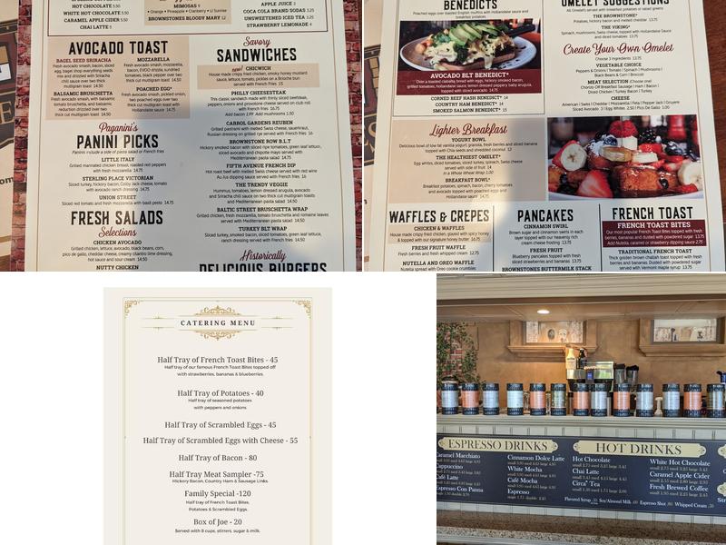 Brownstones Coffee West Islip Menu