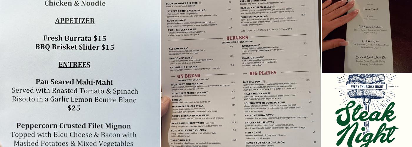 Post Office Café Menu