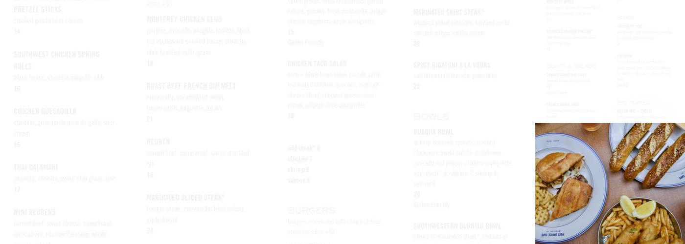 Post Office Café Menu