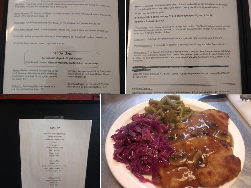 The German Table Menu