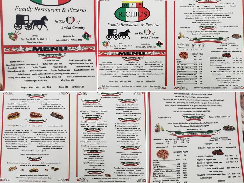 Richie's OIP Menu