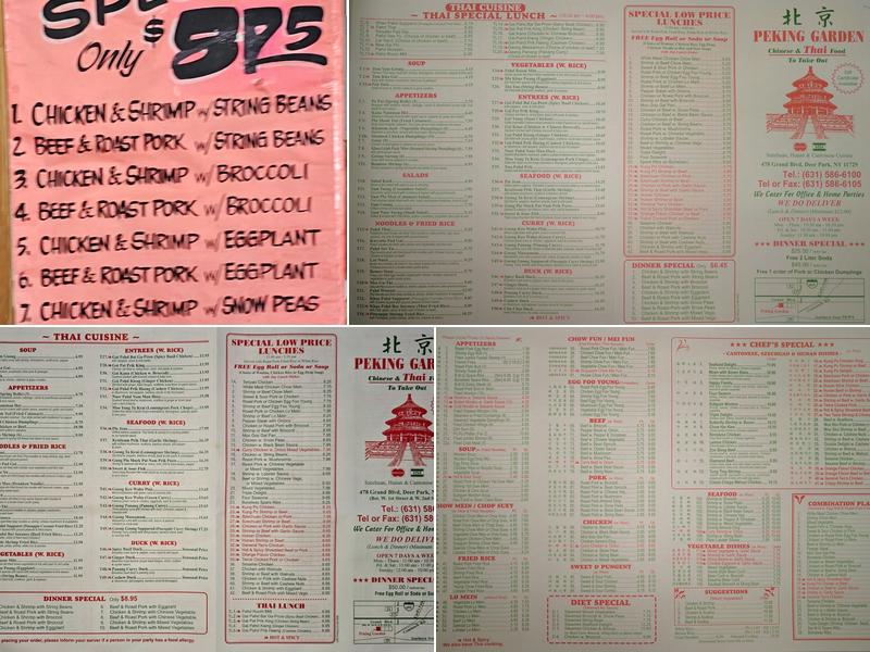 Peking Gardens Menu