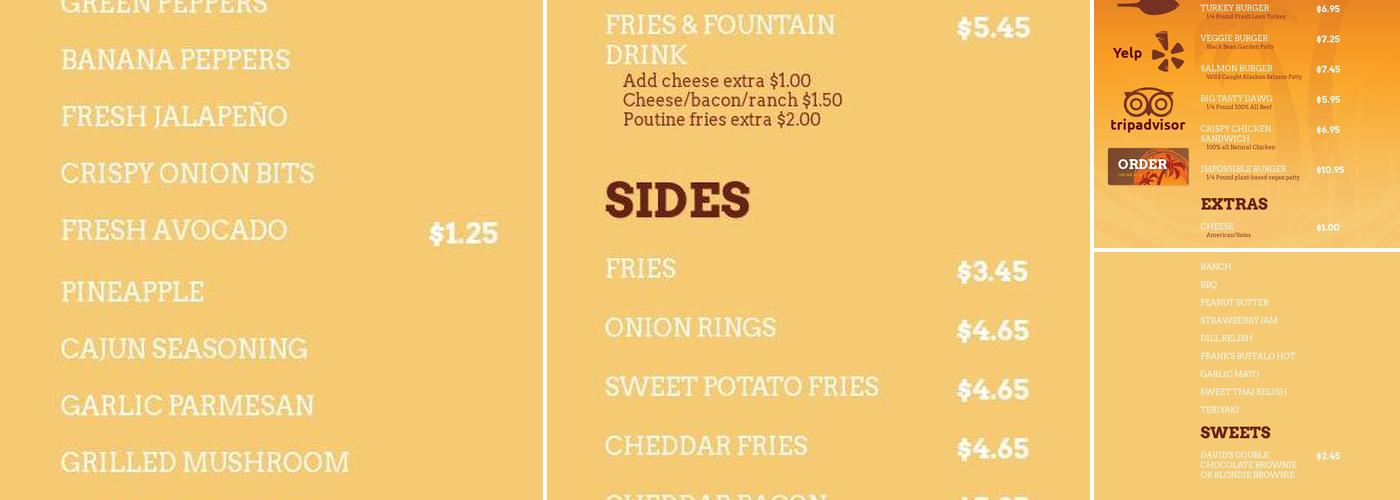 Relish Menu