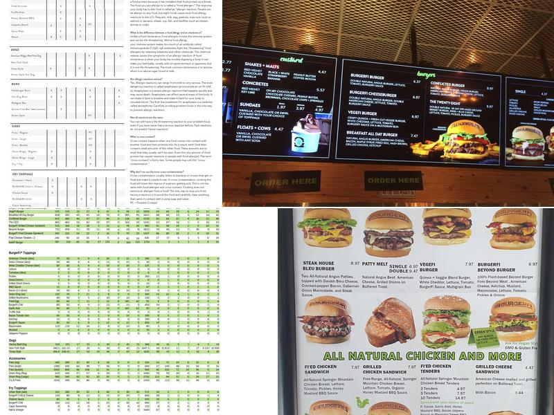 BurgerFi Menu