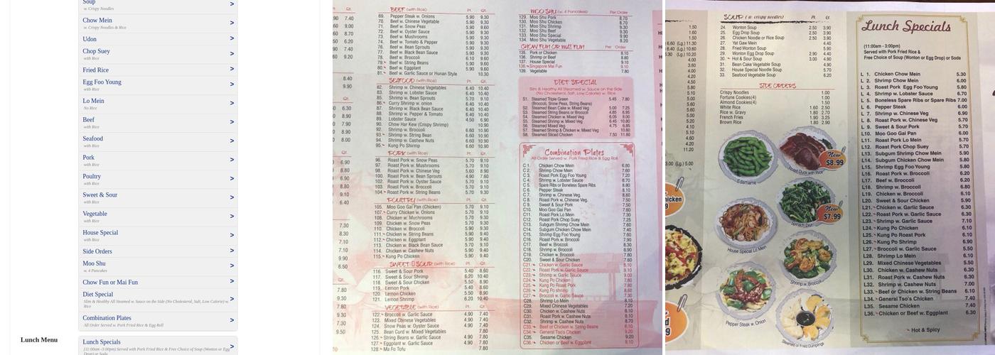 Bo Bo Kitchen Menu