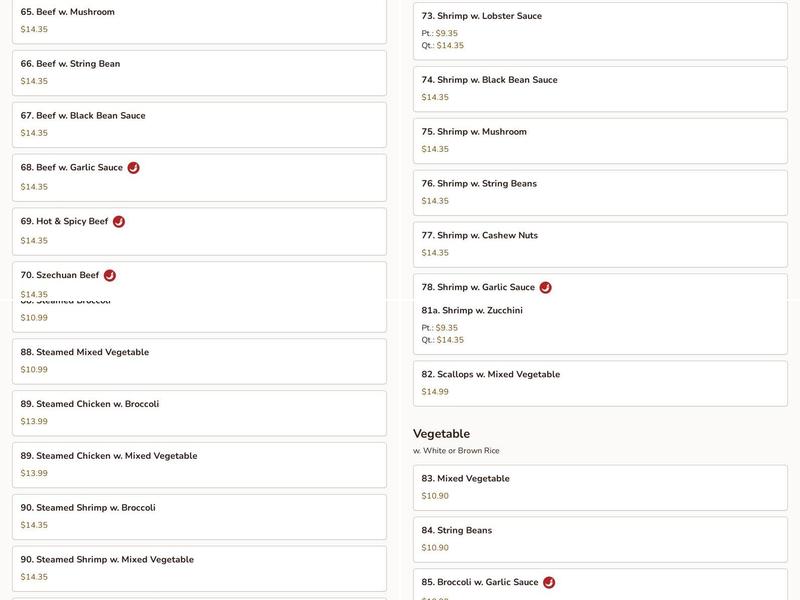 Asian Pot - Farmingdale Menu