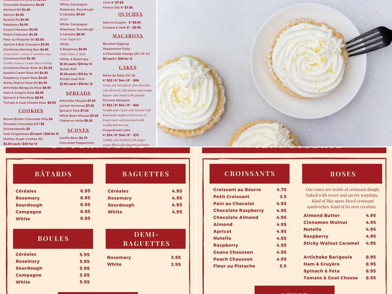 Uppercrust Menu