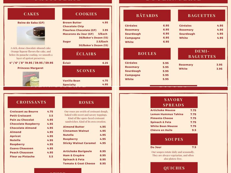 Uppercrust Menu