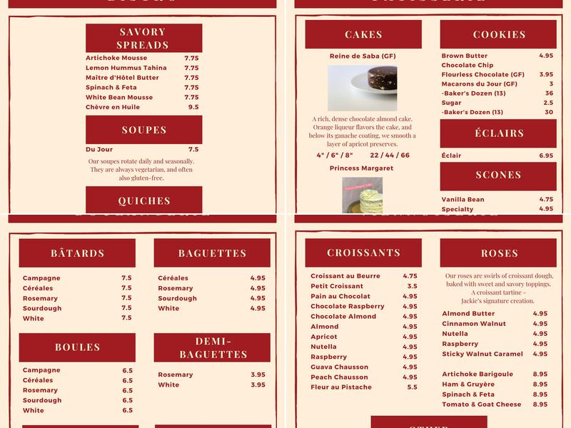 Uppercrust Menu
