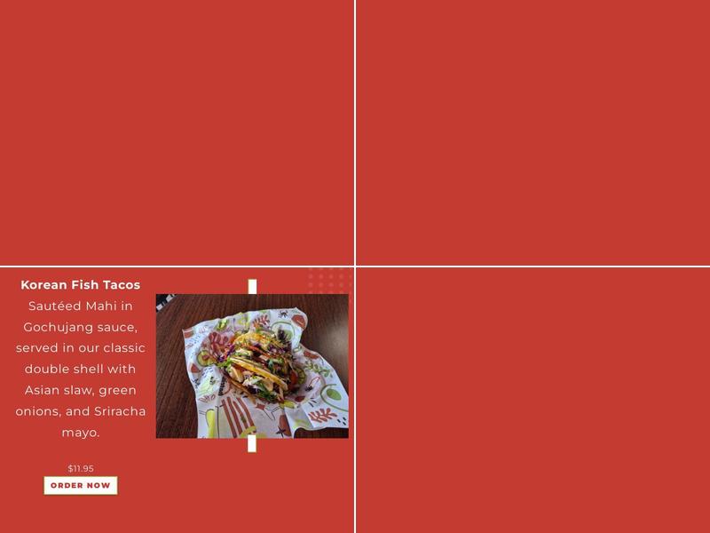 Twisted Fresh Menu
