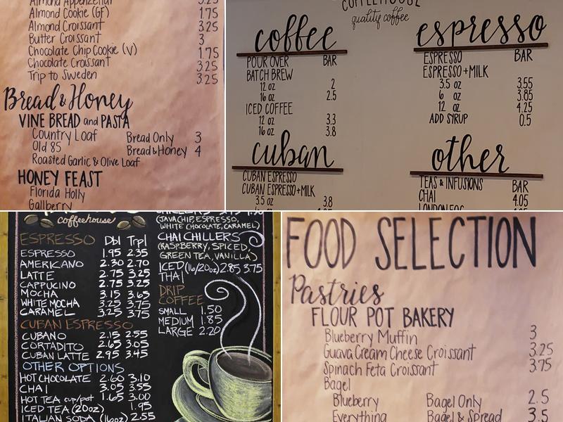 Pascal's Coffeehouse Menu