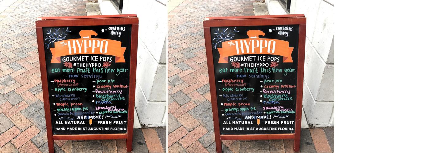 The Hyppo Gainesville Menu