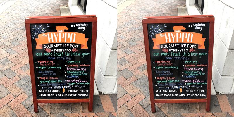 The Hyppo Gainesville Menu