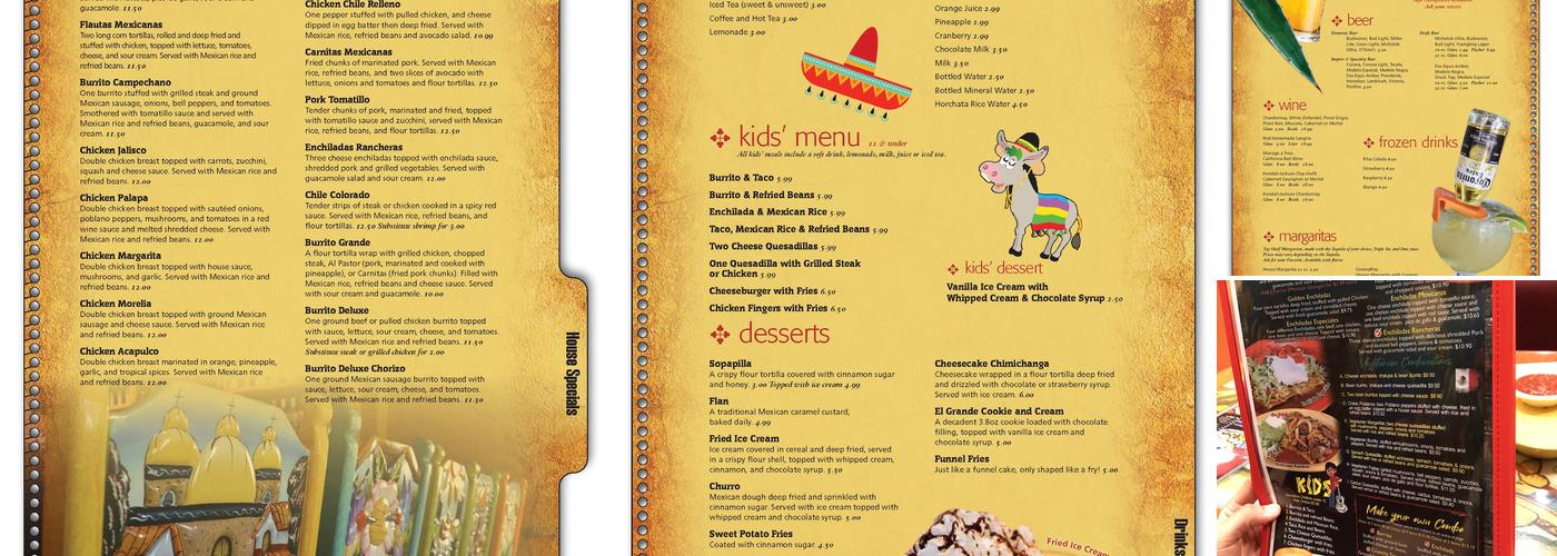 Las Margaritas Menu
