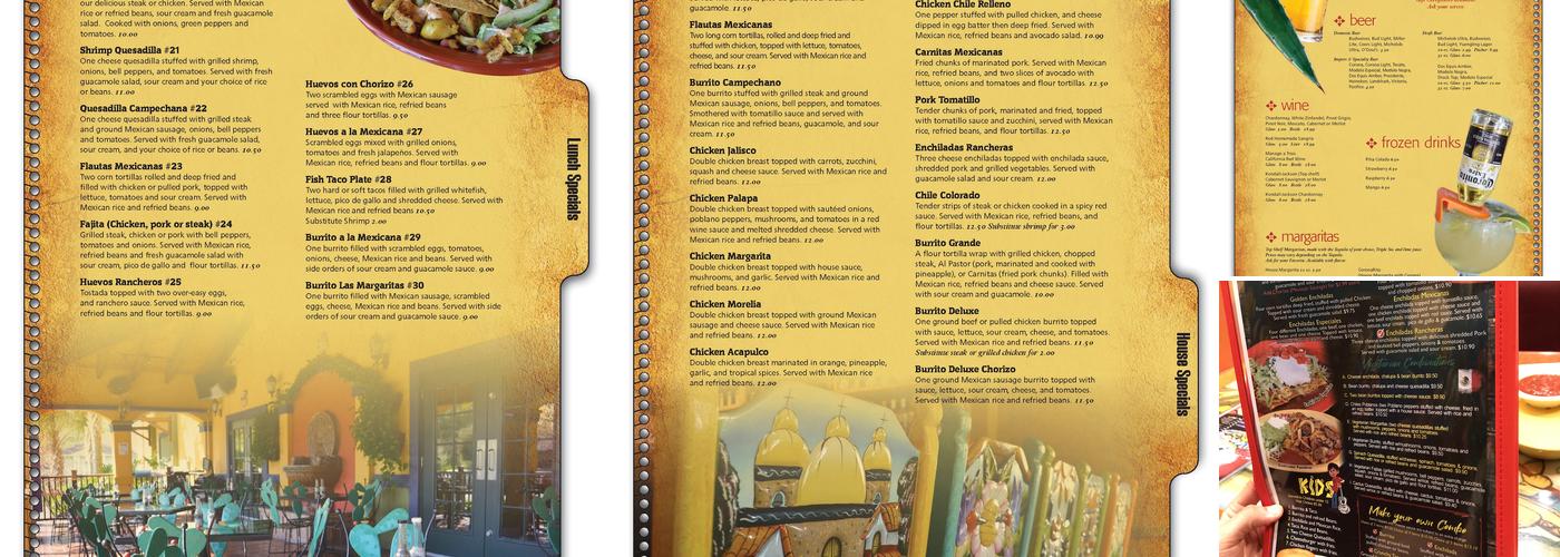 Las Margaritas Menu