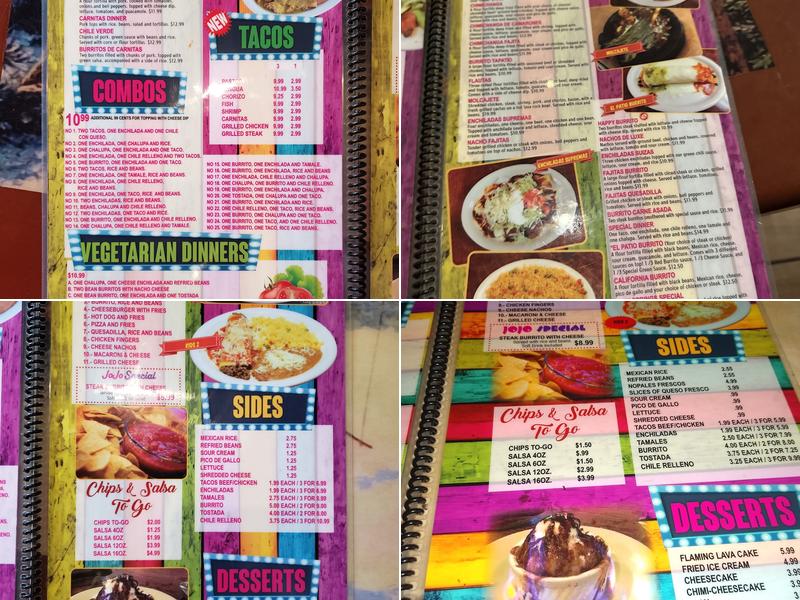 El Patio Menu