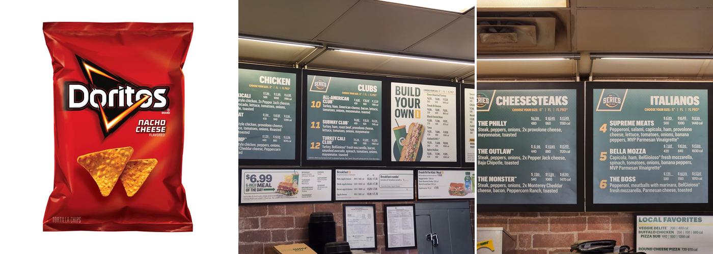 Subway Menu