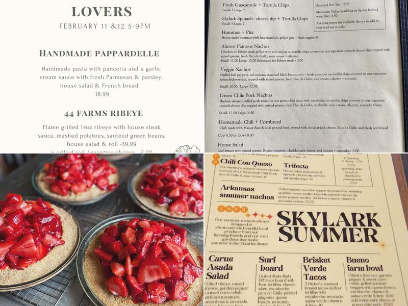 Skylark Cafe Menu