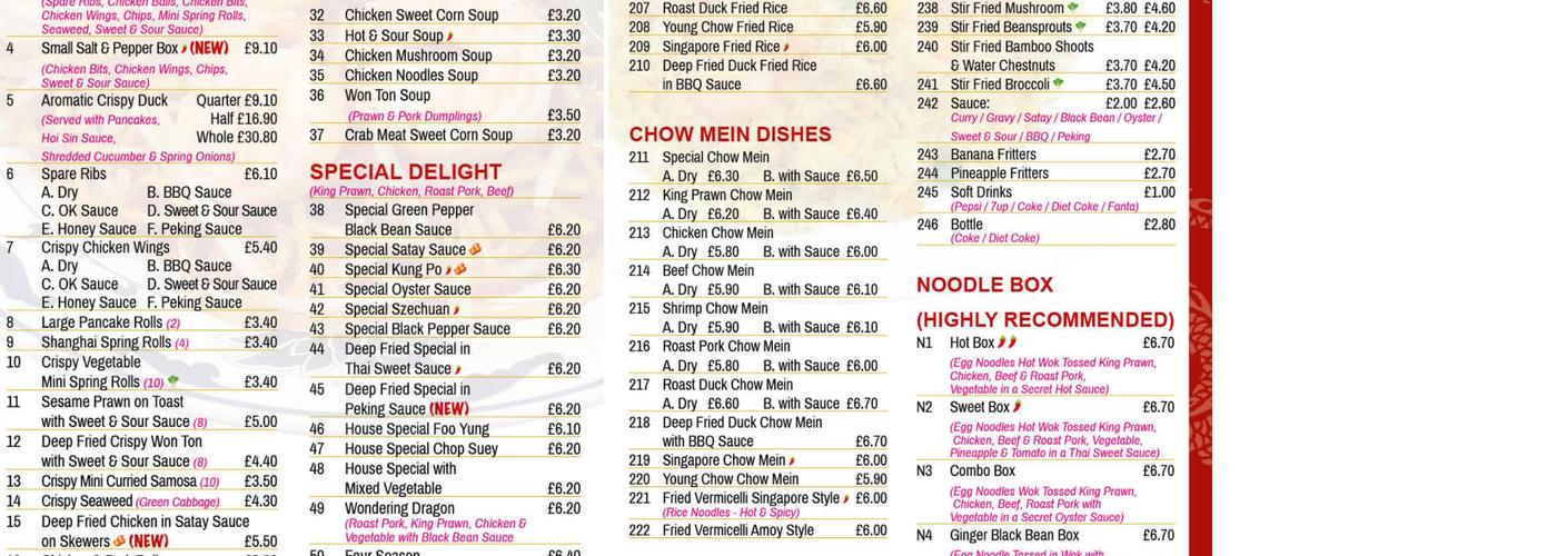 LUCKY GARDEN CHINESE (carry out + delivery only) Menu