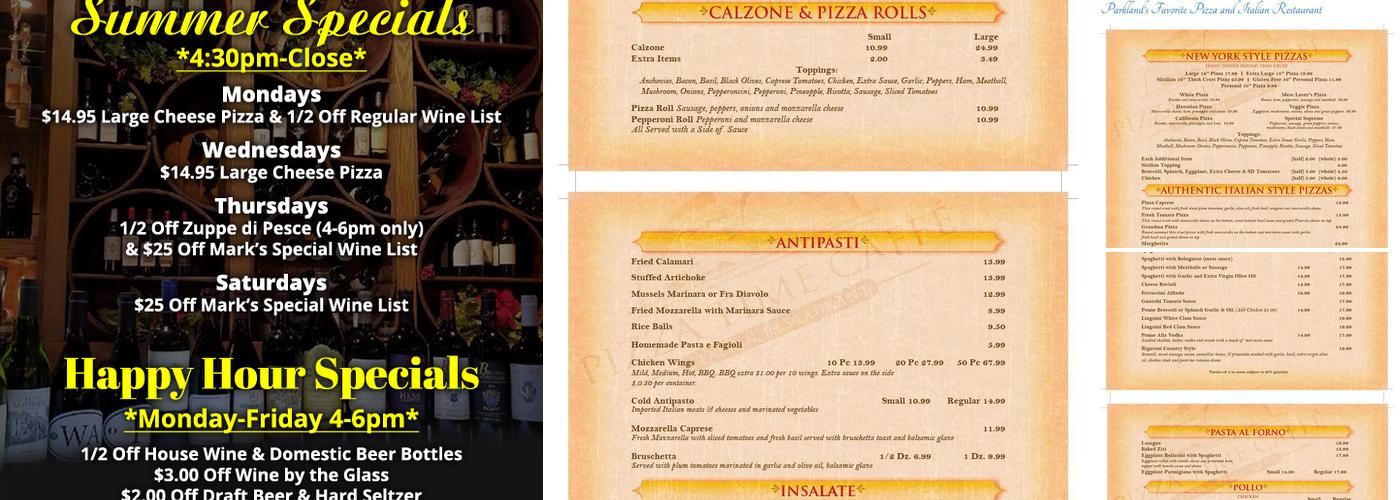 Pizza Time Caffe Menu