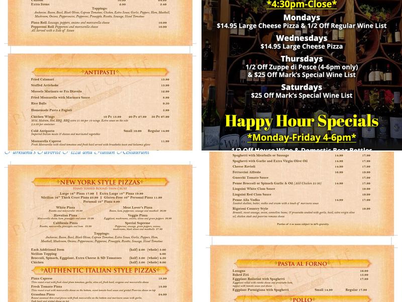 Pizza Time Caffe Menu