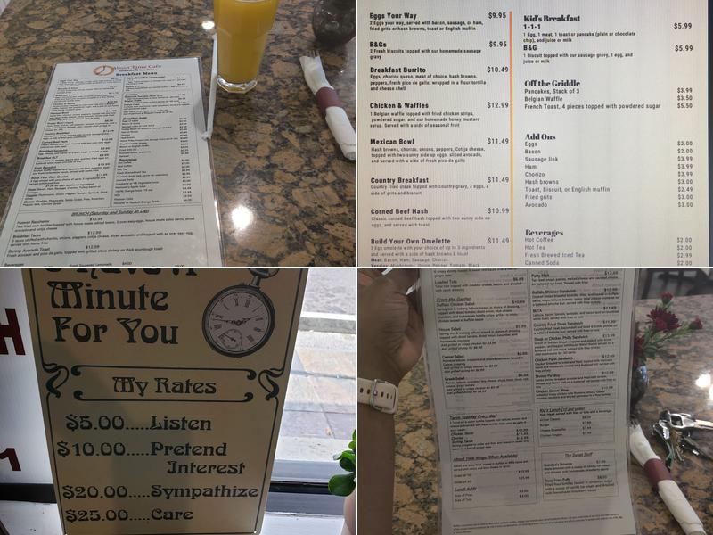About Time Cafe Menu