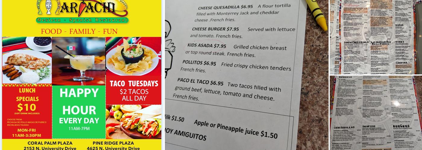 El Mariachi at Wiles Road Menu