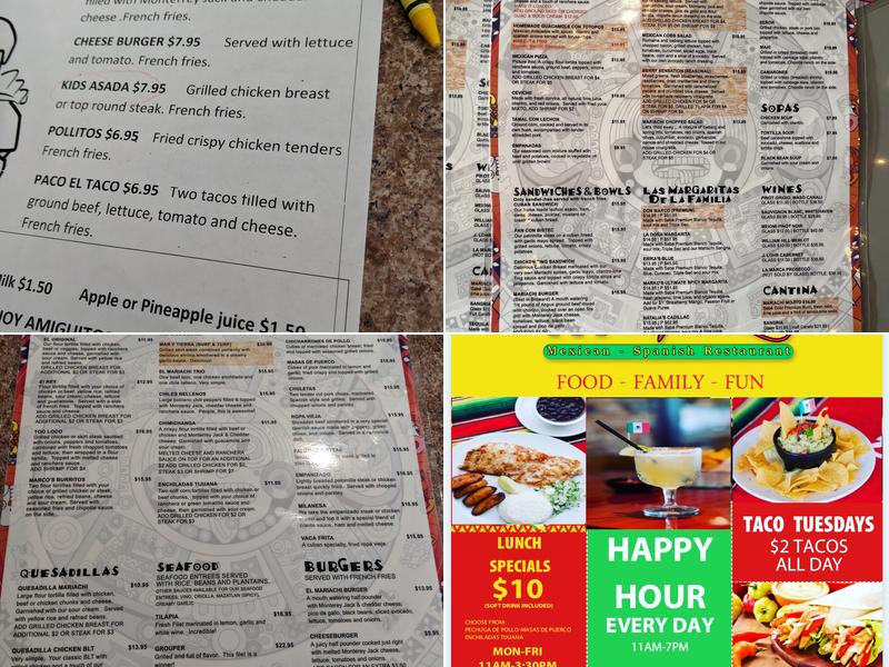 El Mariachi at Wiles Road Menu