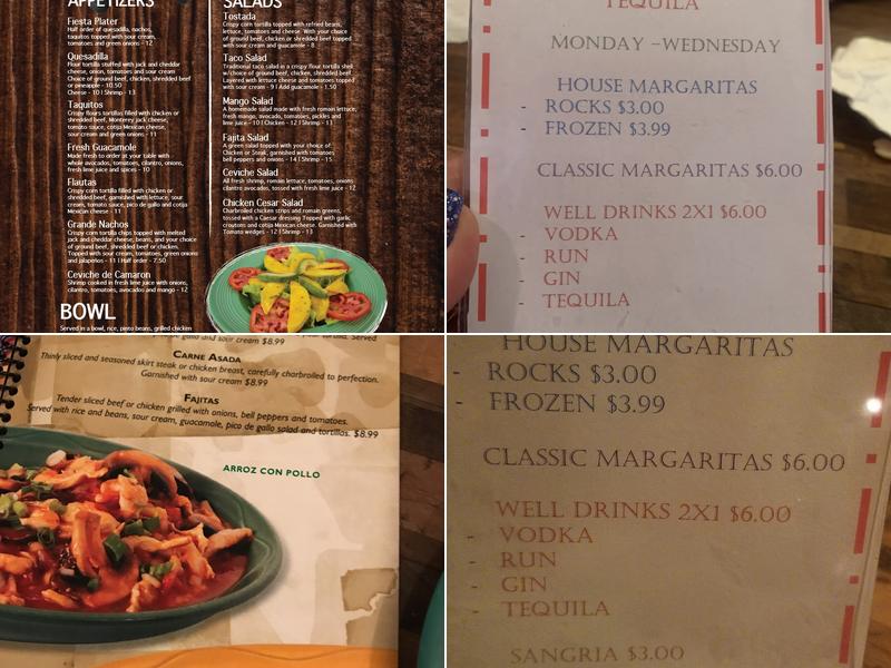 CASA TEQUILA Menu