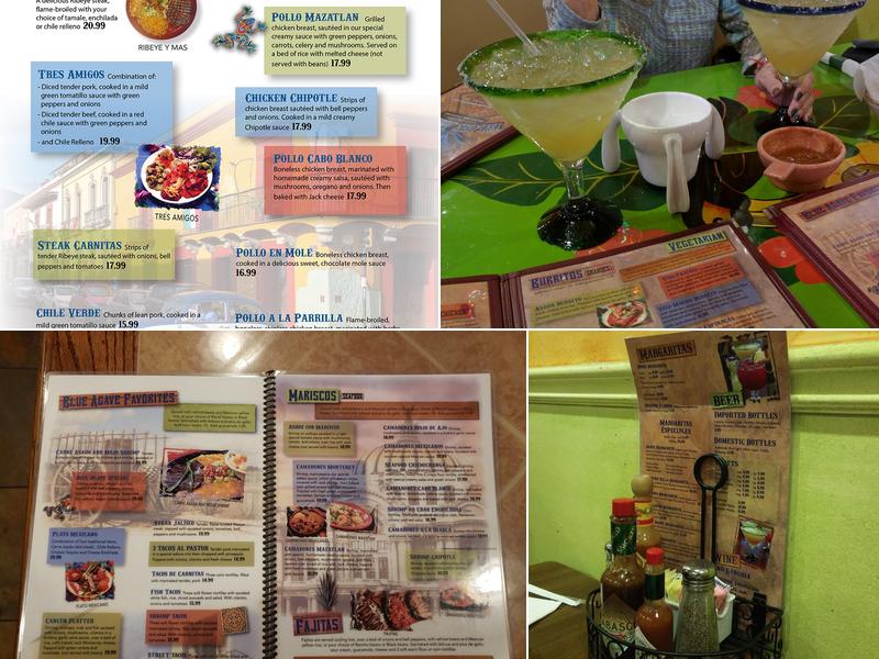 Blue Agave Menu