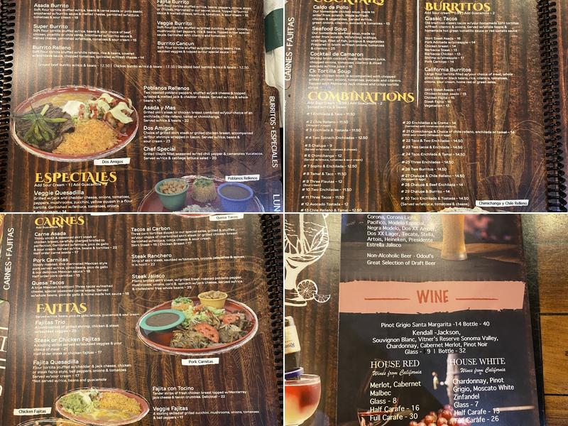 Casa Tequila Boca Raton Menu