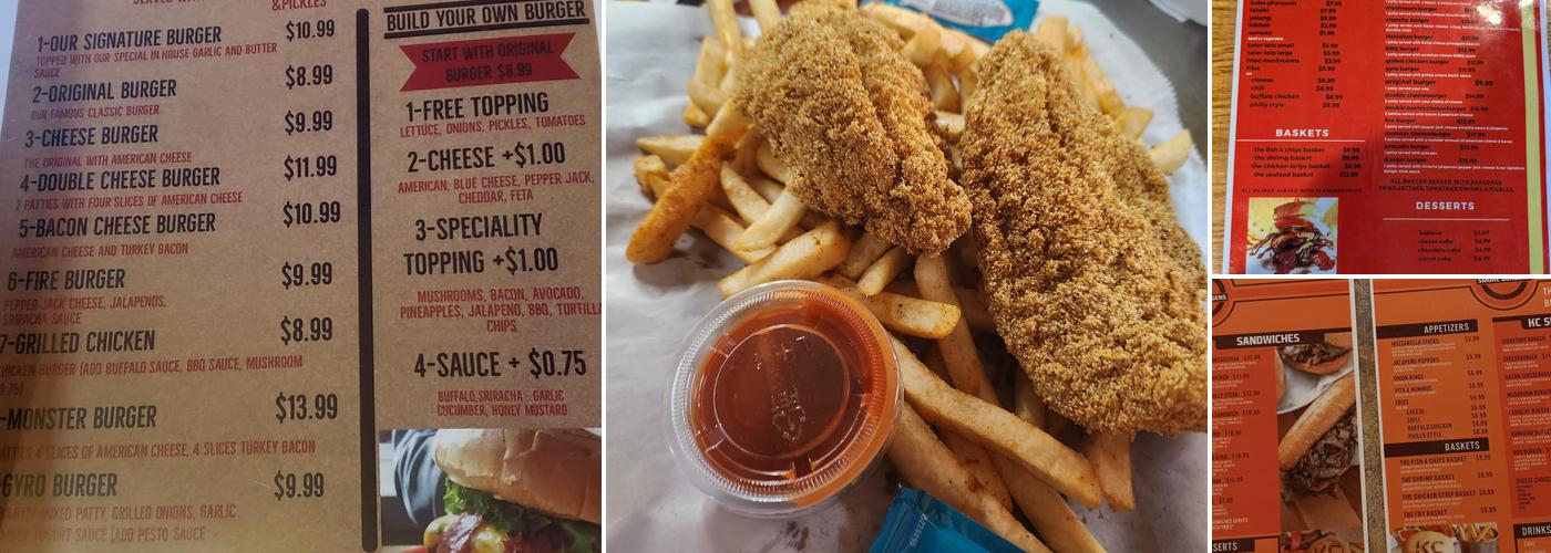 KC Smoke Burger Menu