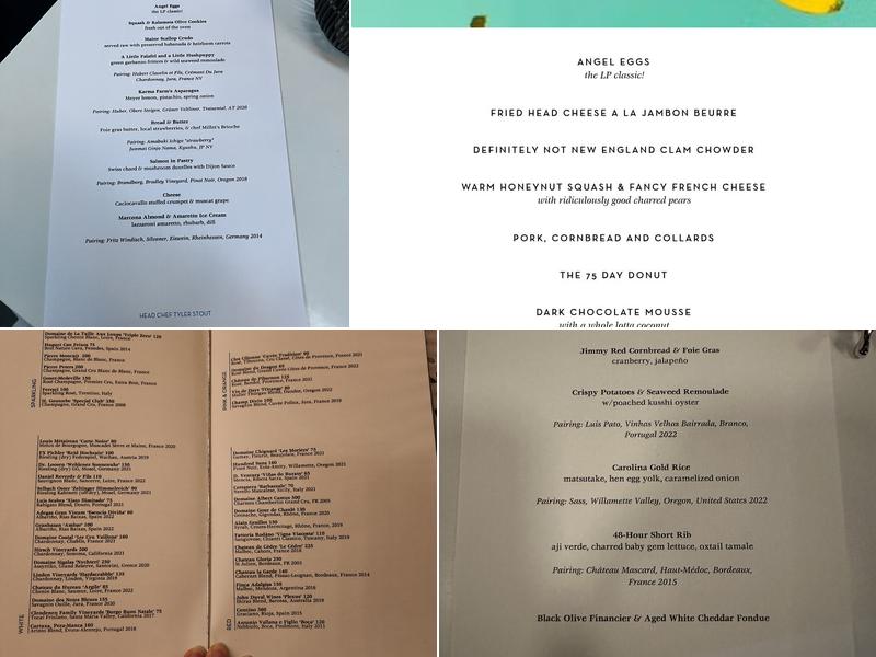 Little Pearl Menu