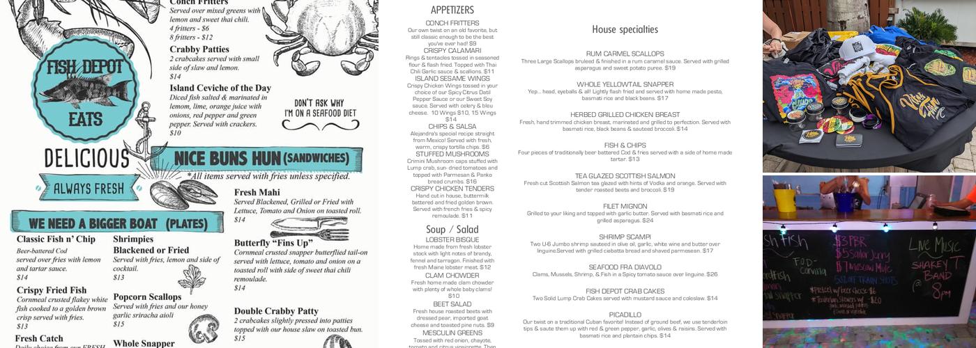 The Fish Depot Bar & Grill Menu