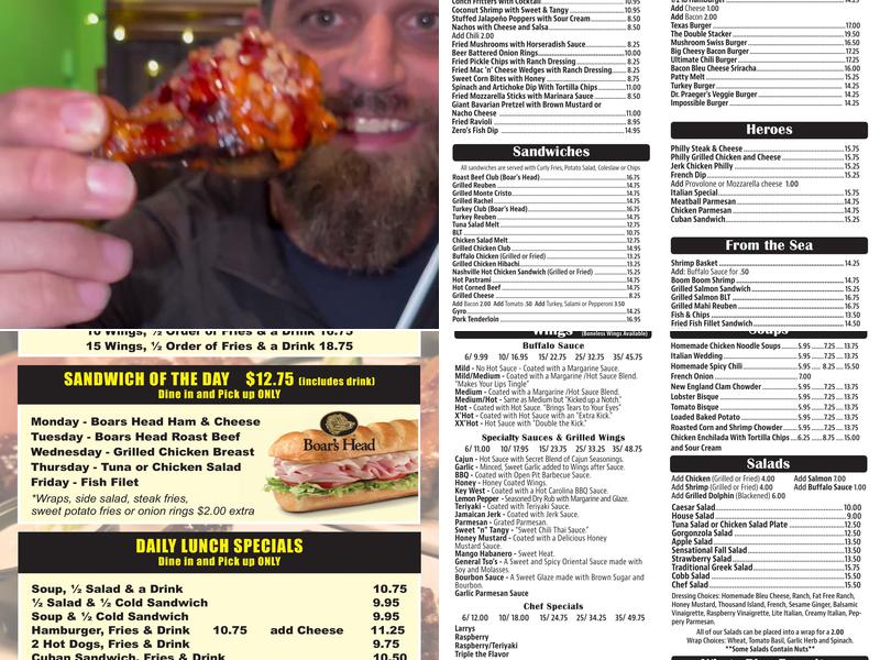 Wings Plus Menu
