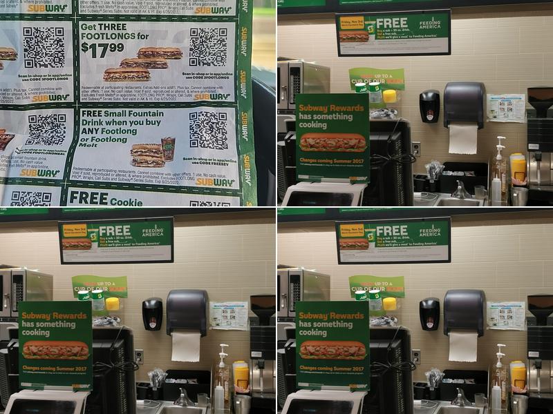 Subway Menu