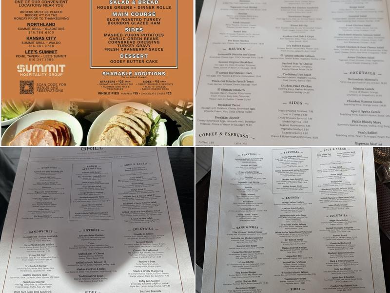Summit Grill Menu