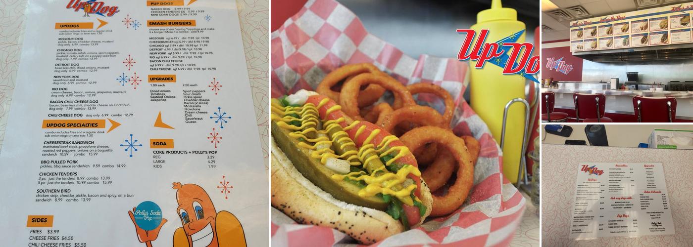 Up Dog Menu