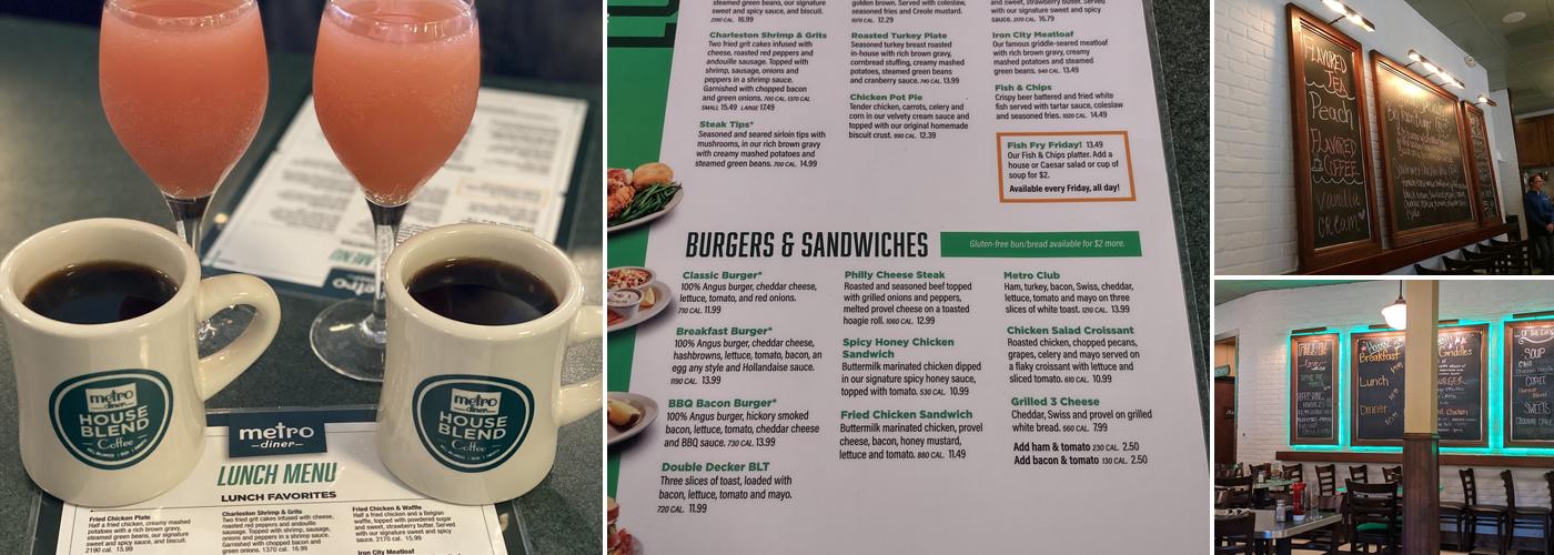 Metro Diner Menu