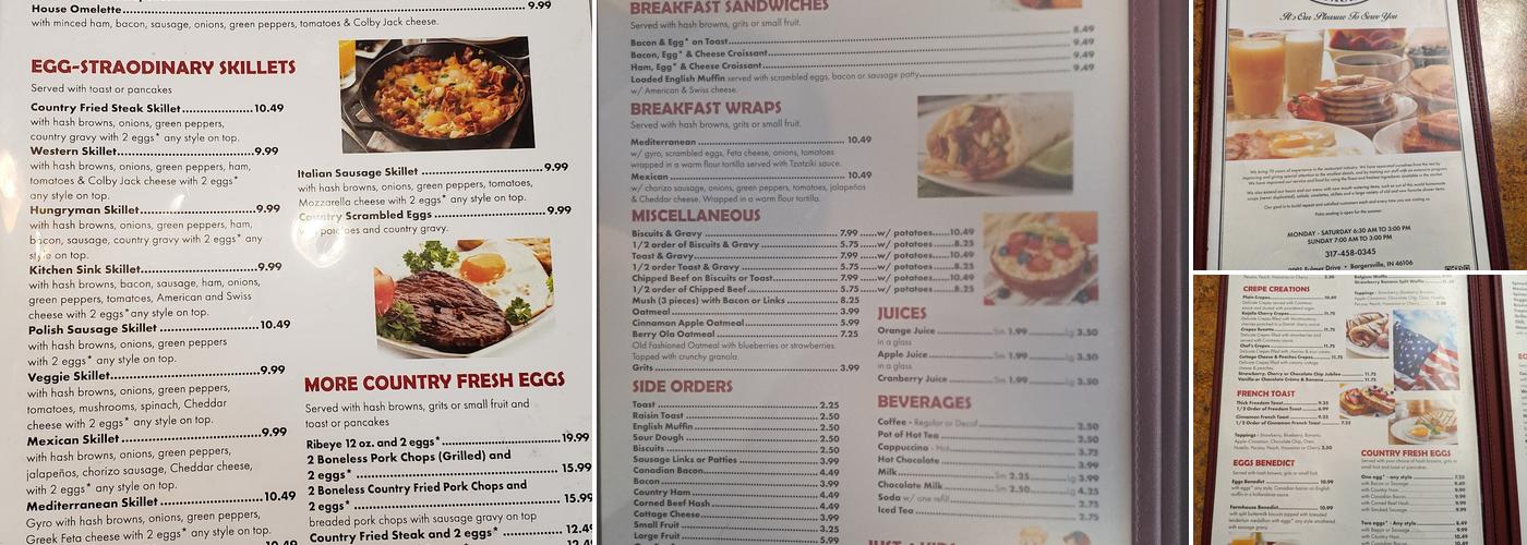 Flap-Jack's Pancake House Menu