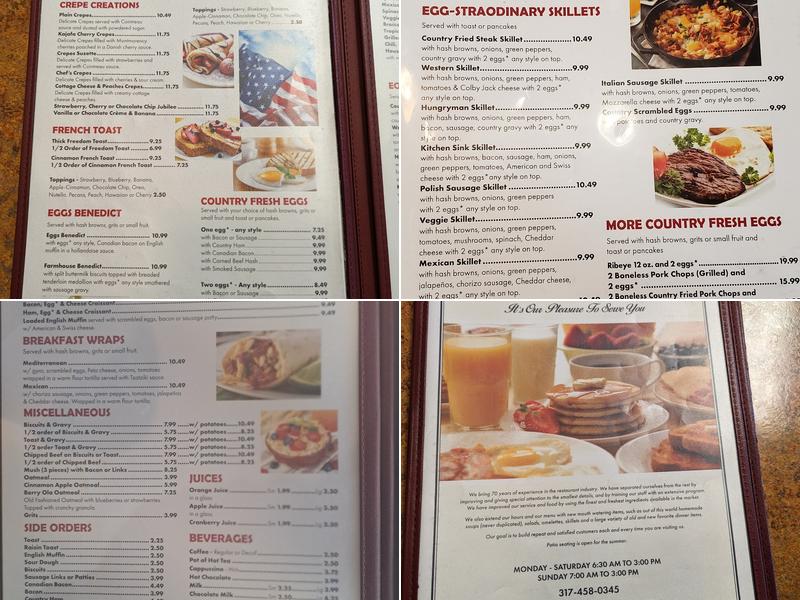 Flap-Jack's Pancake House Menu