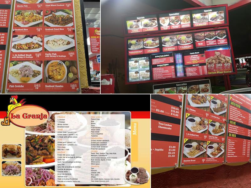 La Granja Miami Gardens Menu
