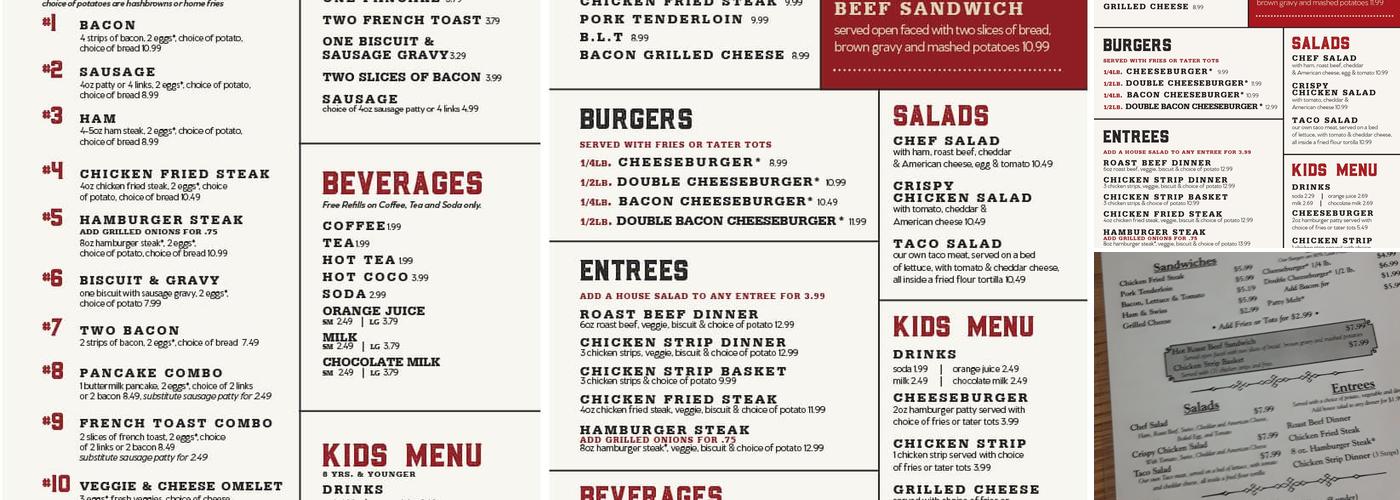 Friendly Cooker Menu