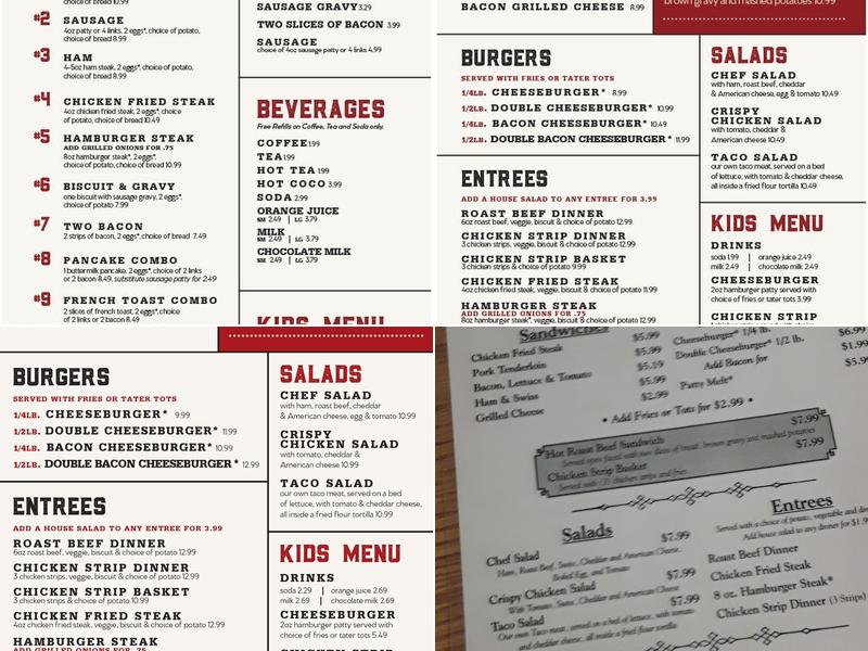 Friendly Cooker Menu